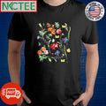 Awesome Wild Botanical Flower paint shirt