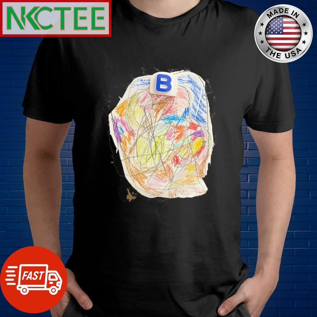 B and paint shirt