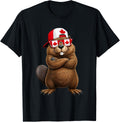 Canada National Pride Canadian Beaver Flag T-Shirt
