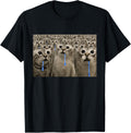 Crow of Drooling Cats Meme Funny Gen Alpha Cringe Cat Joke T-Shirt