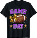 On Gameday Football We Wear Purple and Gold Sports Spirit T-Shirt