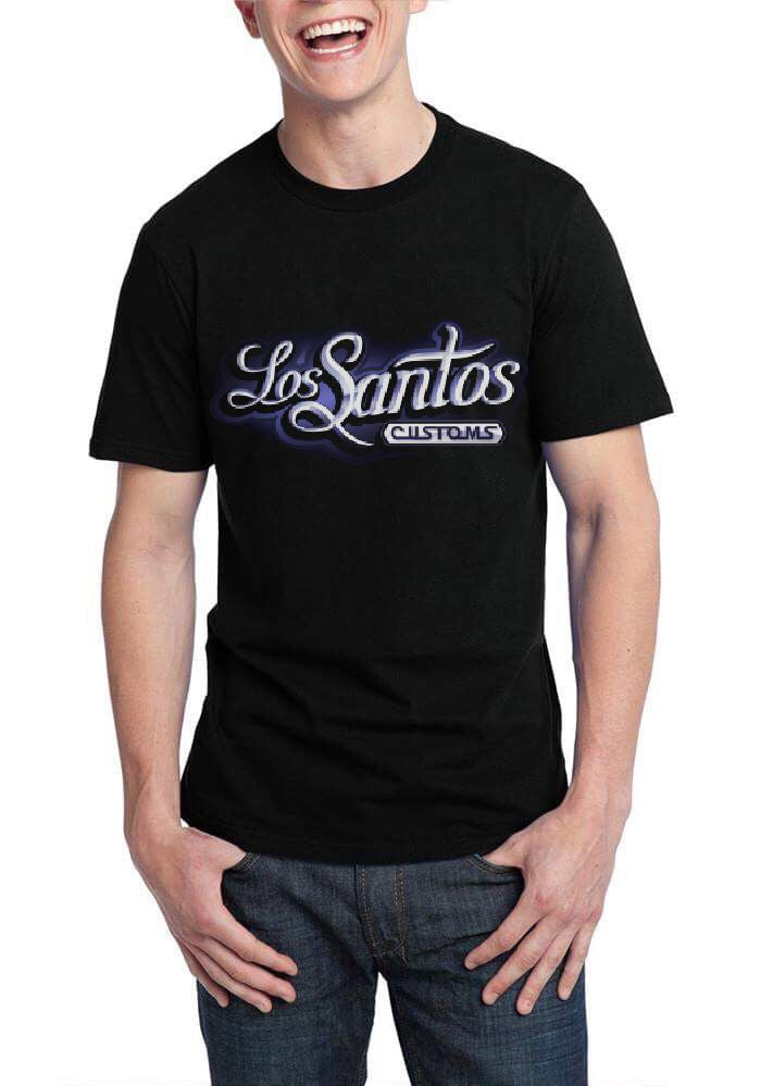 Los Santos Customs Black T-Shirt Hoodie, Sweatshirt | PureTeeCo.com