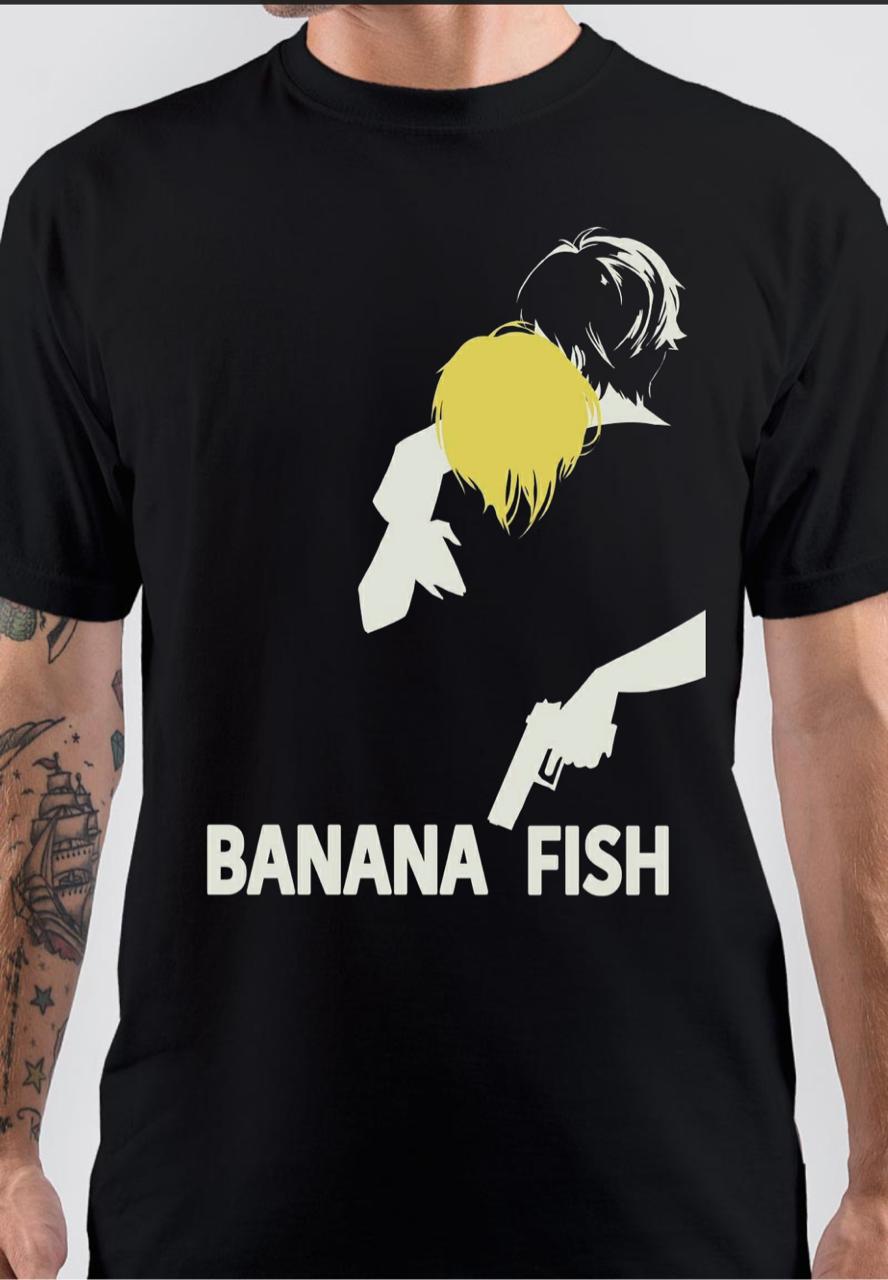 Banana Fish Black T-Shirt Hoodie, Sweatshirt | PureTeeCo.com