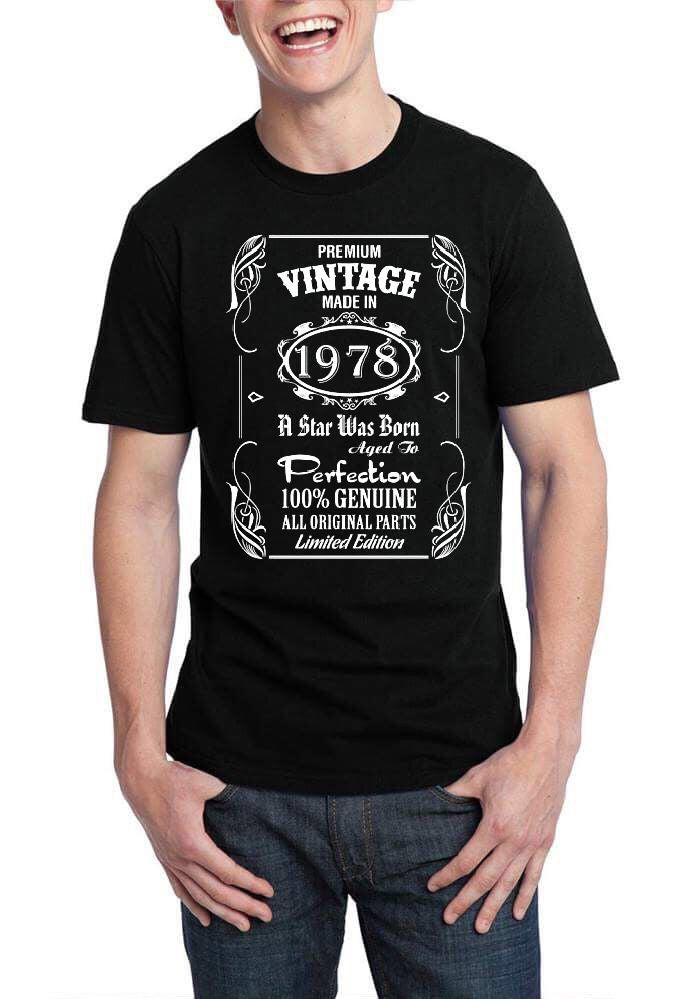 Vintage 1978 Black T-Shirt Hoodie, Sweatshirt | PureTeeCo.com