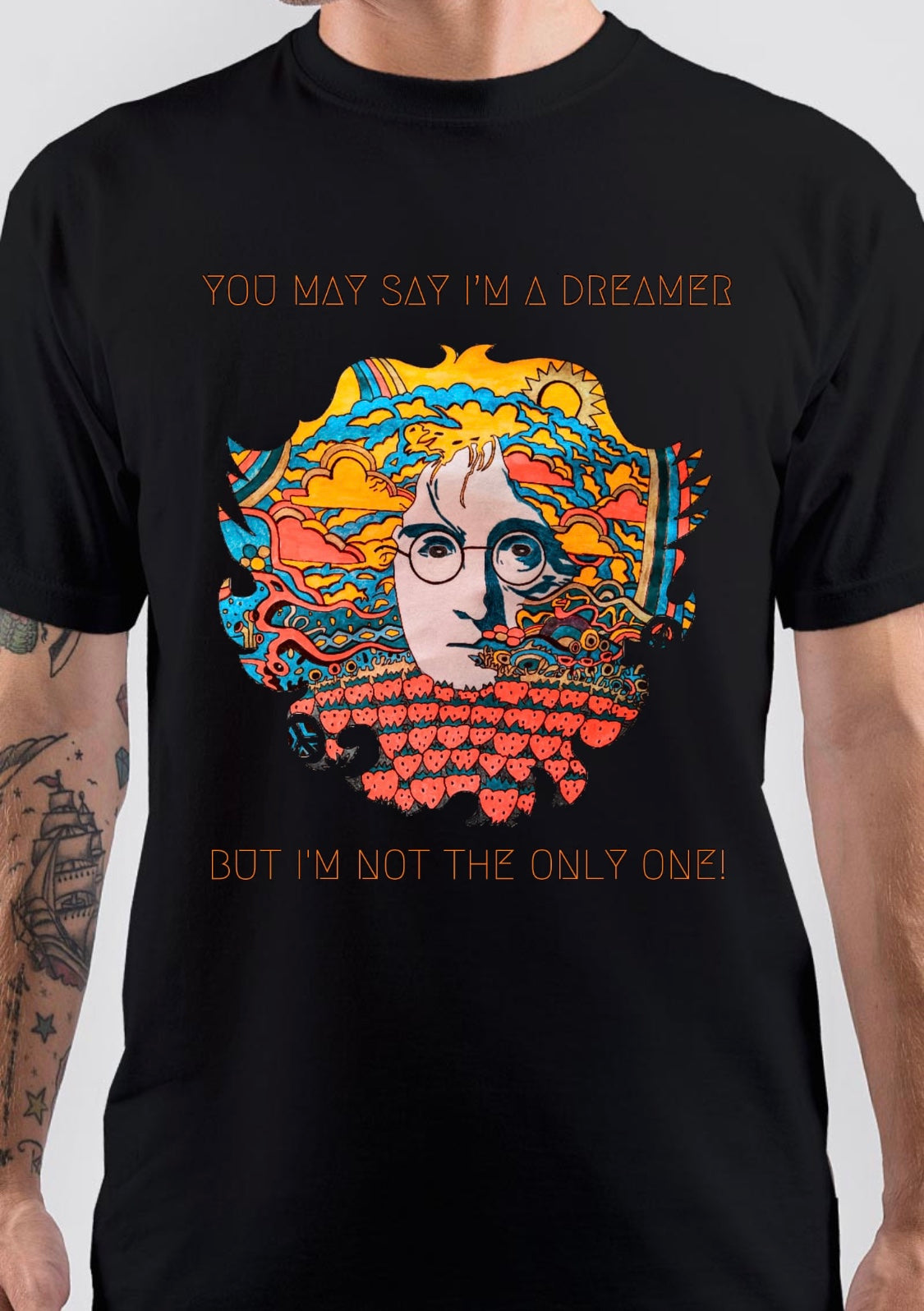 John Lennon Dreamer T-Shirt Hoodie, Sweatshirt | PureTeeCo.com