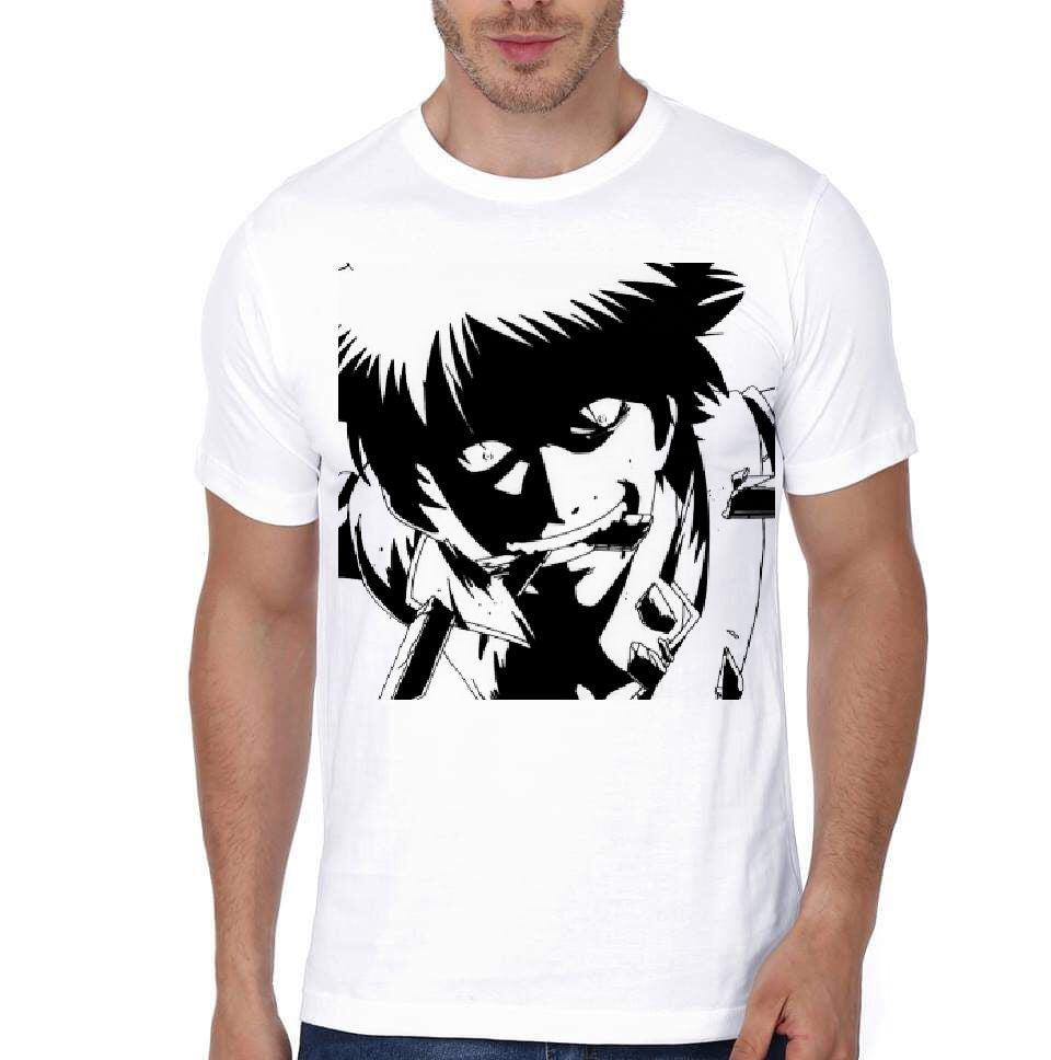 Anime Half Sleeve Black T-Shirt Hoodie, Sweatshirt | PureTeeCo.com