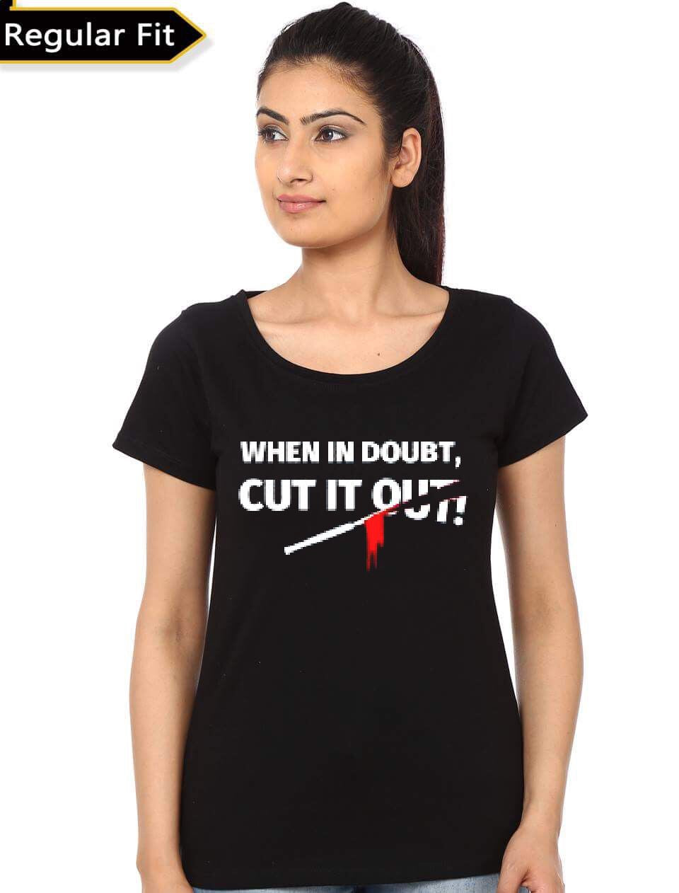 When In Doubt Cut It Out T-Shirt Hoodie, Sweatshirt | PureTeeCo.com