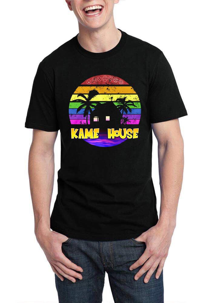 Kame House Black Half Sleeve T-Shirt Hoodie, Sweatshirt | PureTeeCo.com
