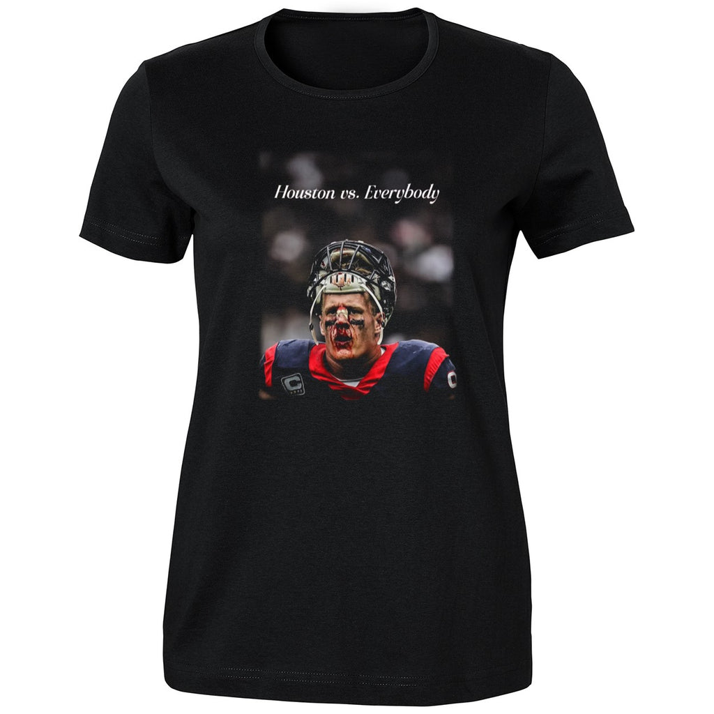 BIG SARGE wearing JJ Watt Houston Vs Everybody Shirt