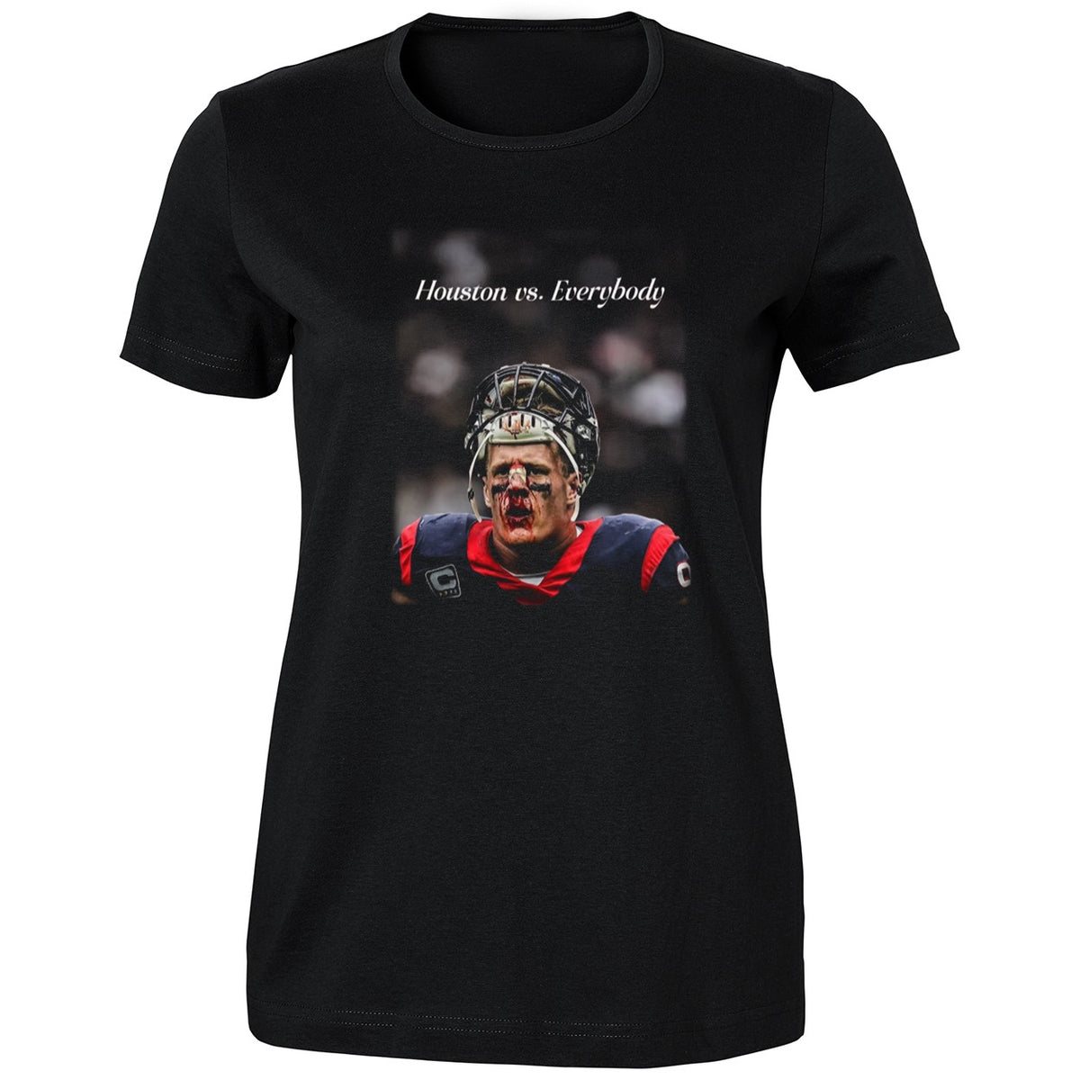 BIG SARGE wearing JJ Watt Houston Vs Everybody Shirt