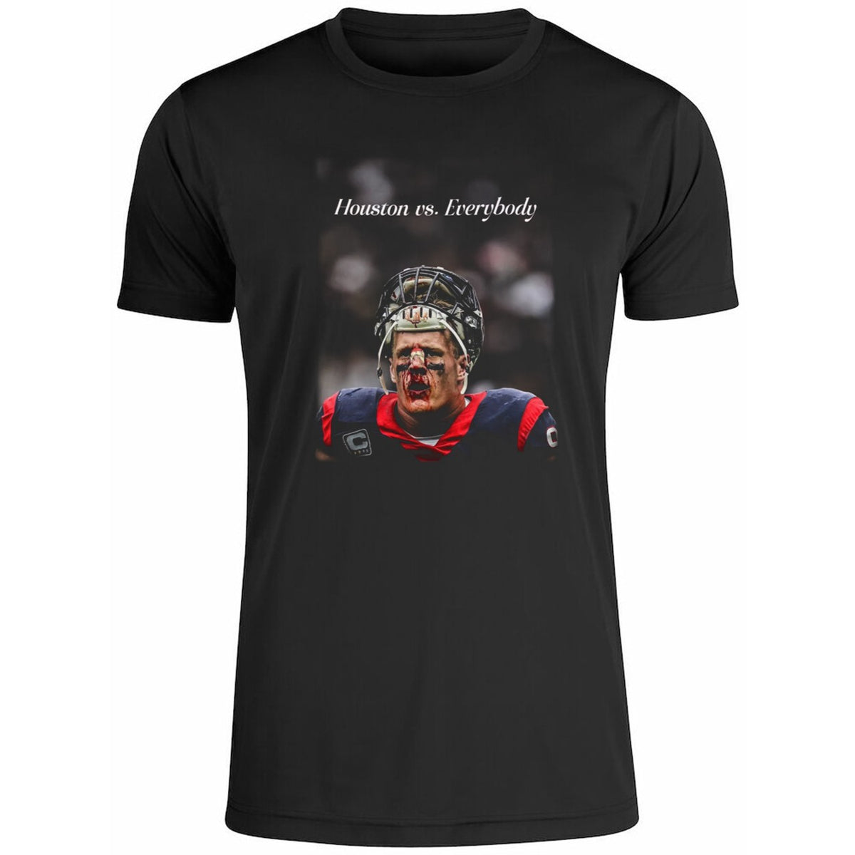 BIG SARGE wearing JJ Watt Houston Vs Everybody Shirt
