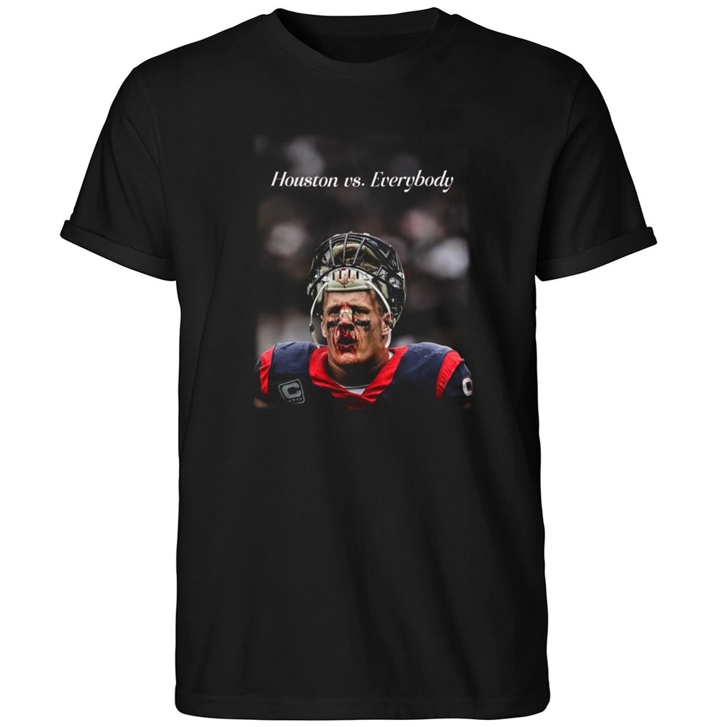 BIG SARGE wearing JJ Watt Houston Vs Everybody Shirt