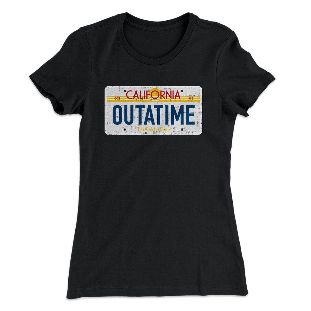 Outatime License Plate Women's T-Shirt Hoodie, Sweatshirt | PureTeeCo.com (Image 4)