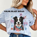 BORDER COLLIE Patriotic Dog Shirt ~ Unisex Apparel Relaxed Fit Printed In The USA Clothing Womenswear Casual Comfort...