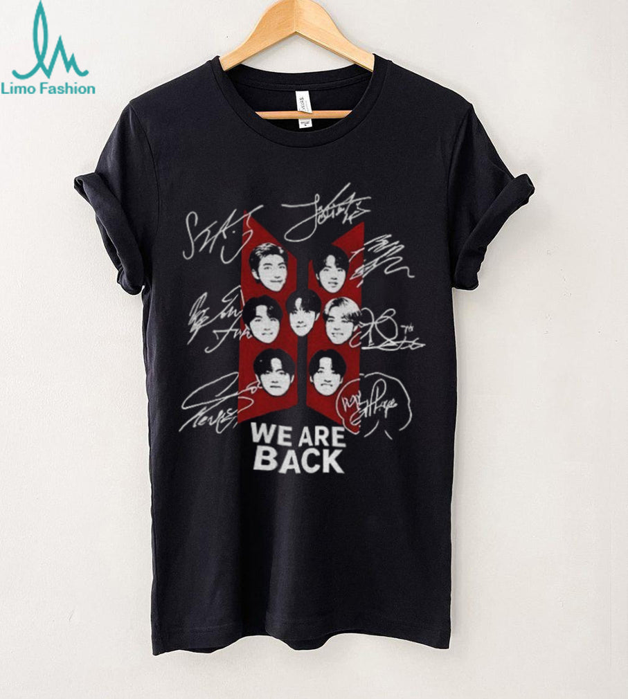BTS Member Faces Kpop BTS Arirang Comback 2026 We are back shirt