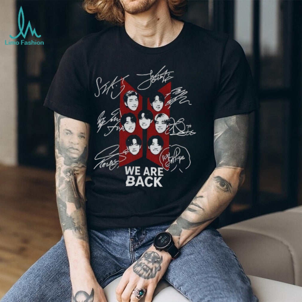 BTS Member Faces Kpop BTS Arirang Comback 2026 We are back shirt