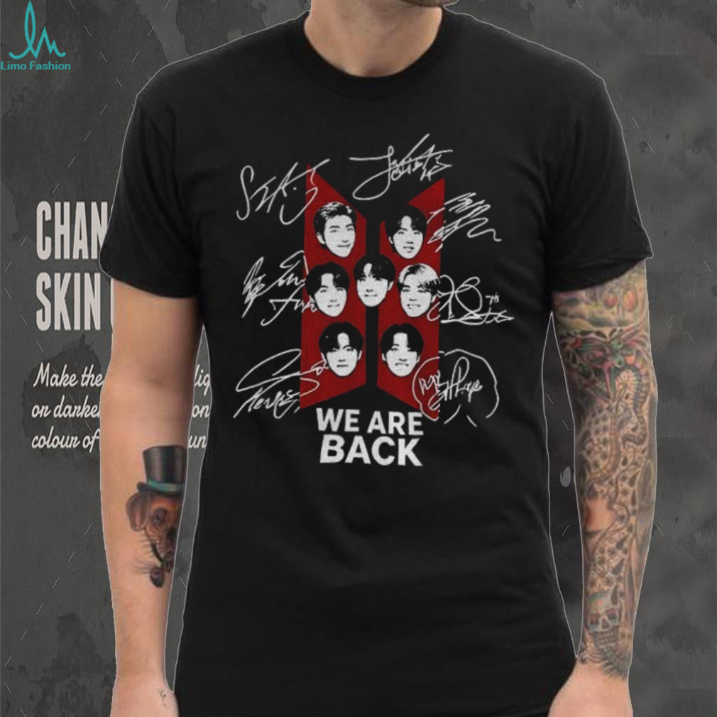 BTS Member Faces Kpop BTS Arirang Comback 2026 We are back shirt