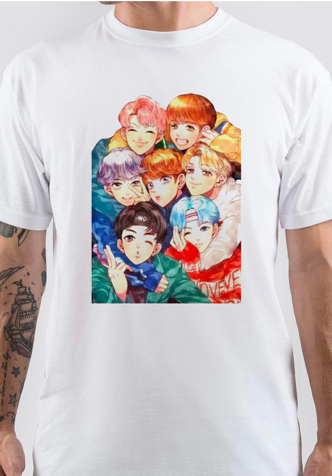 BTS T-Shirt Style004 Hoodie, Sweatshirt | PureTeeCo.com