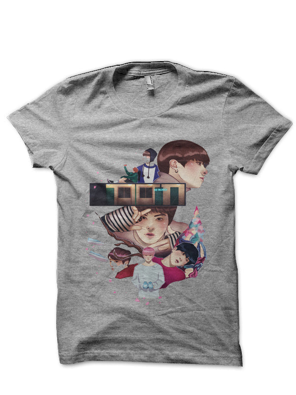 BTS | Spring Day Grey T-Shirt Hoodie, Sweatshirt | PureTeeCo.com