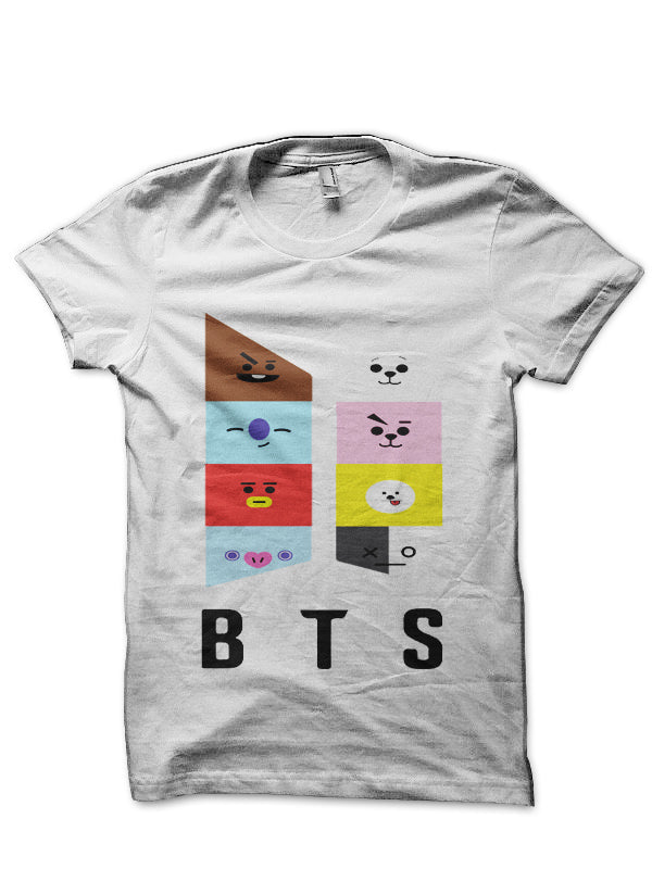 Bts White T-Shirt Style001 Hoodie, Sweatshirt | PureTeeCo.com