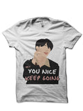 BTS | Hey Jimin, You Nice Keep Going! White T-Shirt Hoodie, Sweatshirt | PureTeeCo.com