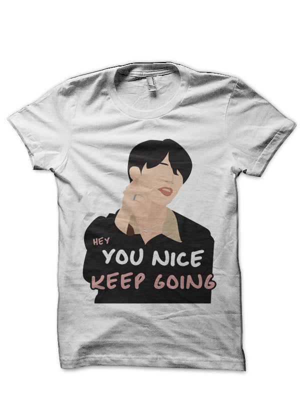 BTS | Hey Jimin, You Nice Keep Going! White T-Shirt Hoodie, Sweatshirt | PureTeeCo.com