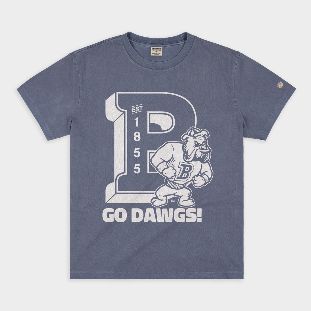 Butler Bulldogs "Go Dawgs" Vintage Heavyweight Tee Hoodie, Sweatshirt | PureTeeCo.com (Image 1)