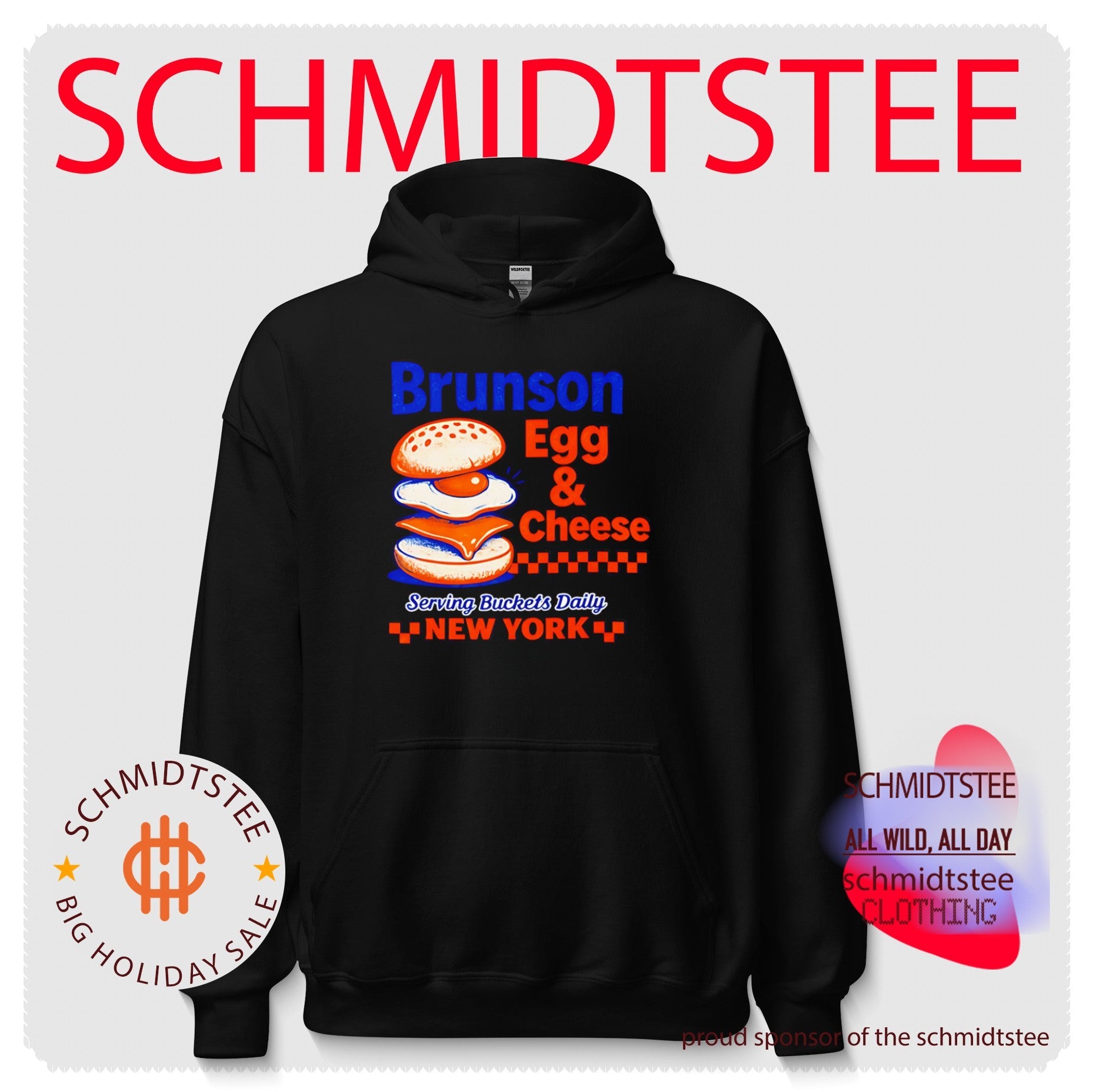 Brunson Egg & Cheese serving buckets daily New York Knicks shirt