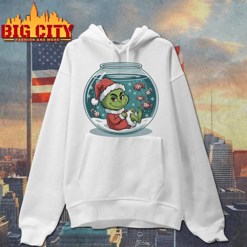 Baby grinch in aquarium shirt