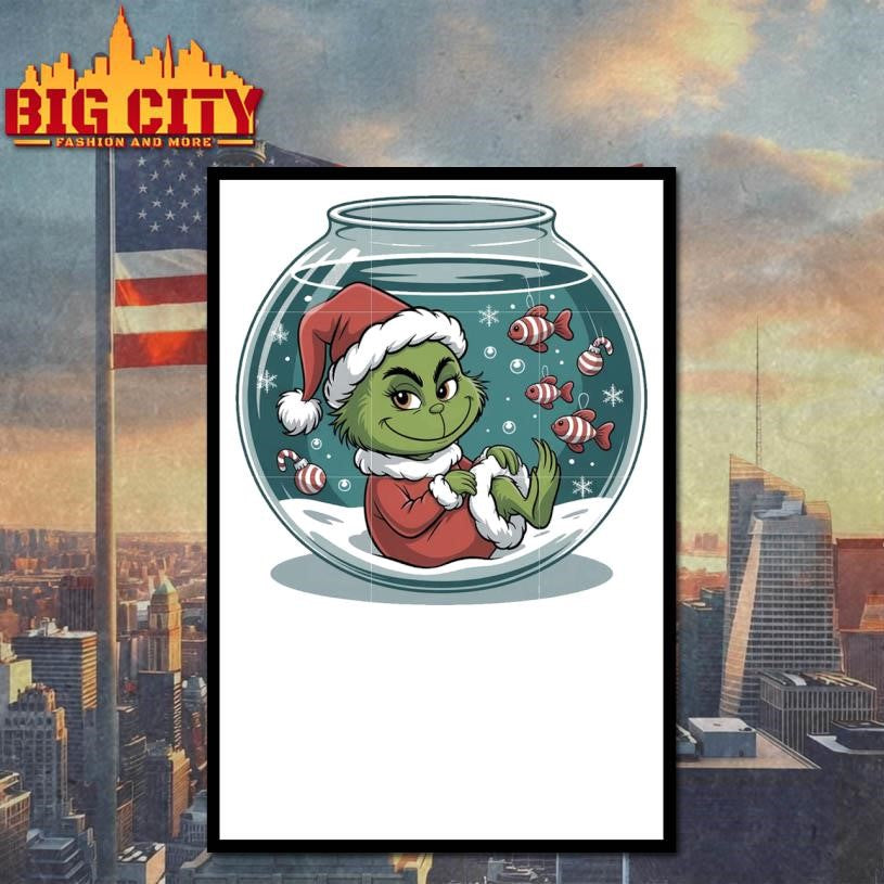 Baby grinch in aquarium shirt