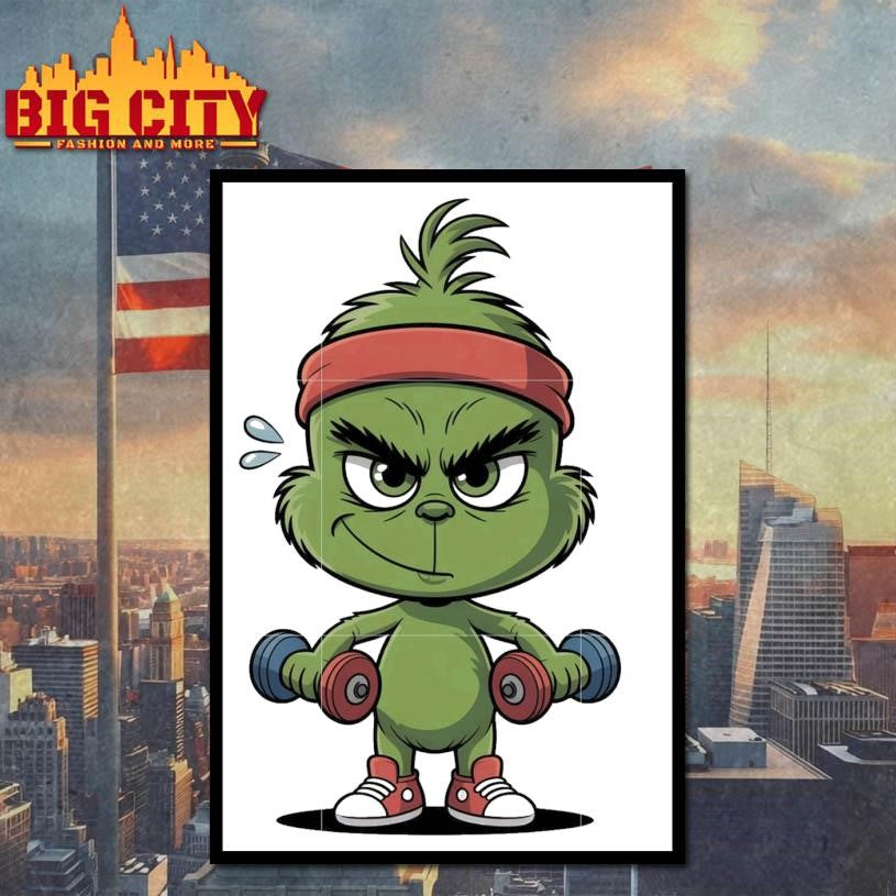 Baby grinch working out shirt
