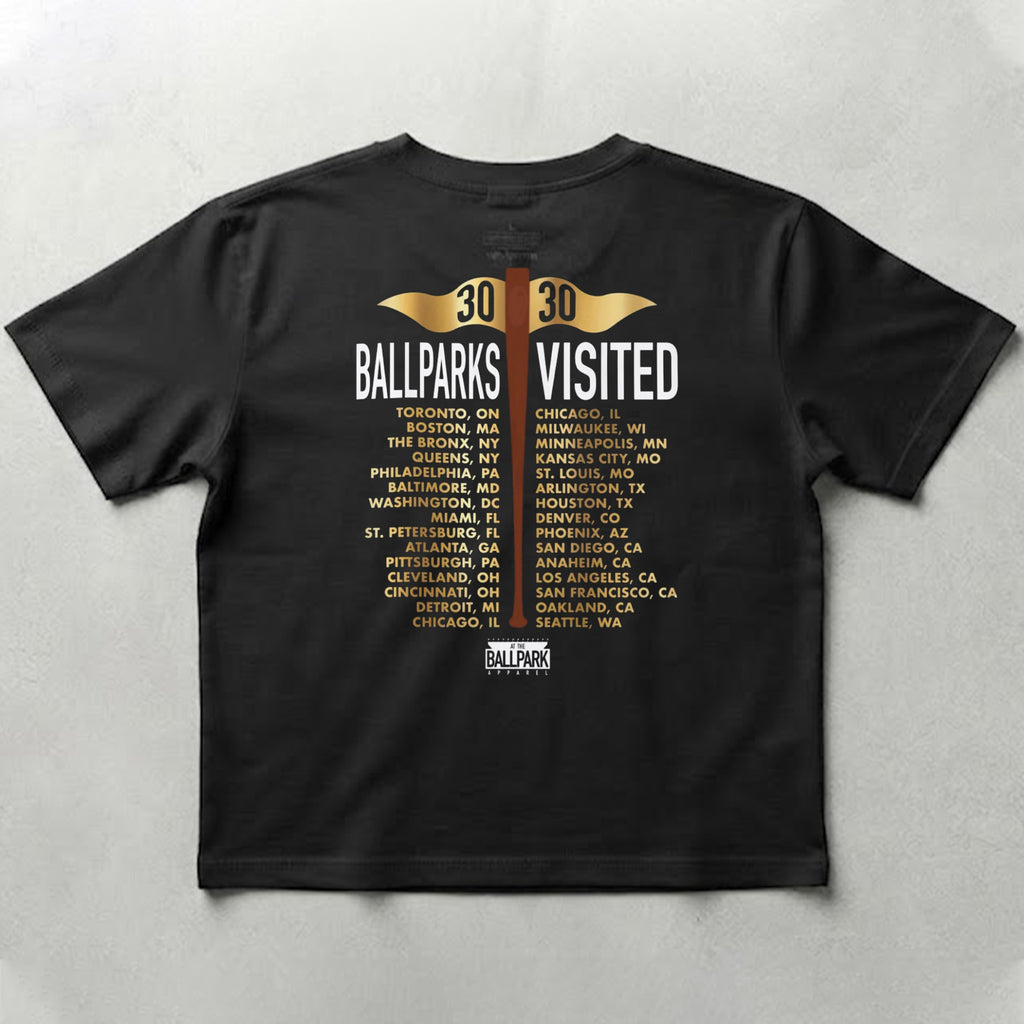 [Front+Back] 30 30 Club Ballparks Visited Shirt