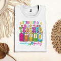 Back To School Tour Retro Back to School Tshirt, Kindergarten Sweater, First Day Of School, Battery life of a Teacher...