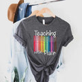 Back To School, First Day Of School Funny Teacher Shirt, Teacher Gift Teaching With Flair Shirt, Teacher Shirt, Teacher...