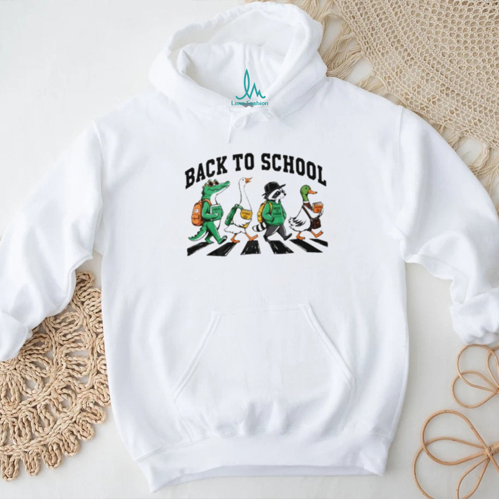 Back to School Abbey Road Animal Walking Teacher shirt