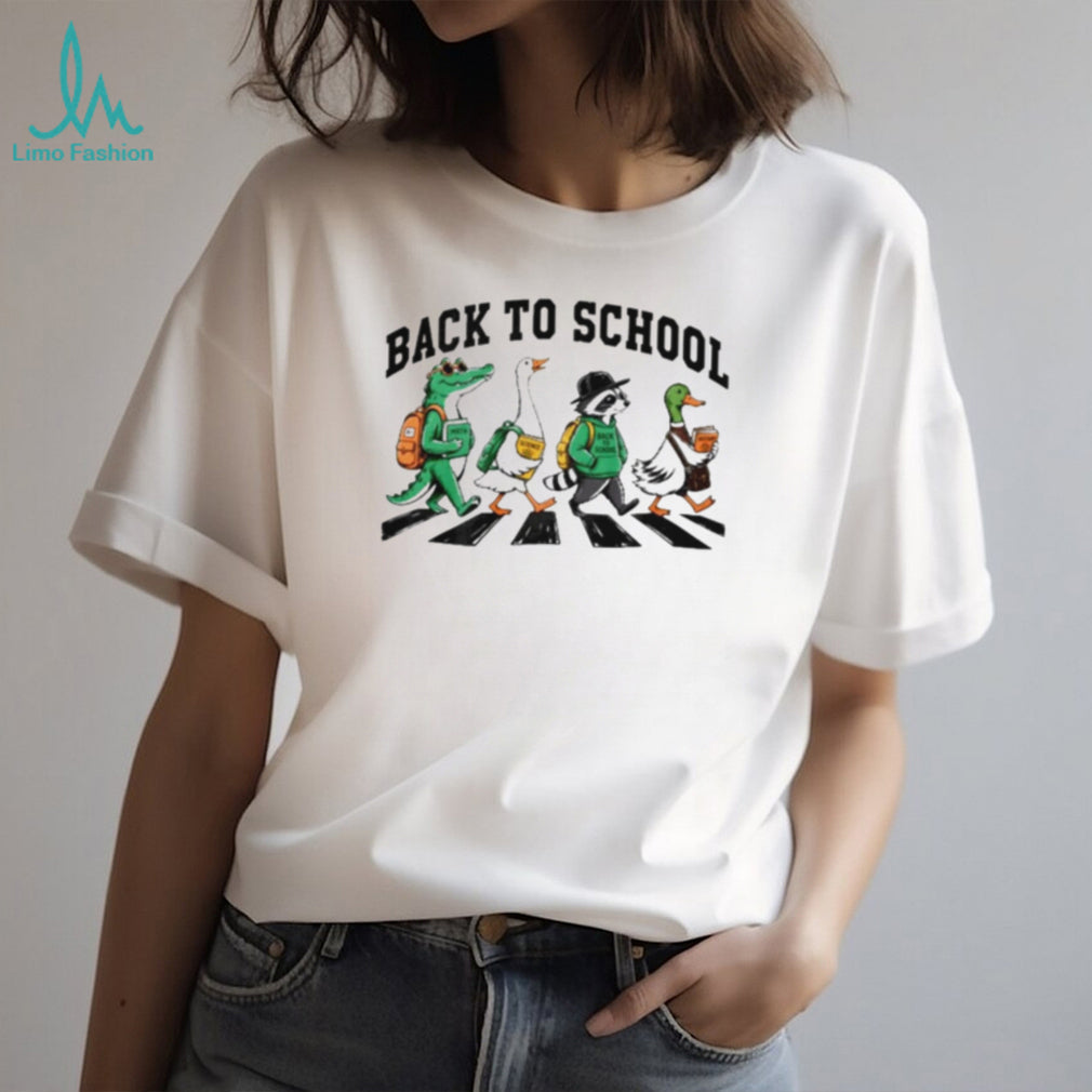 Back to School Abbey Road Animal Walking Teacher shirt