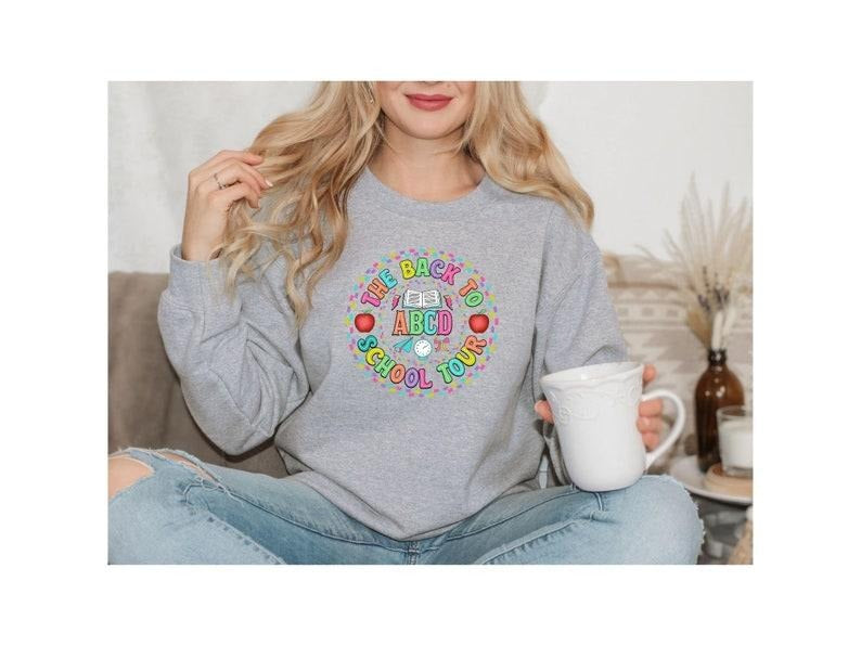 Back to School Teacher Tour Sweatshirt, Teacher Tour Tee, Concert Tour Teacher Back to School Shirt, Elementary Middle...