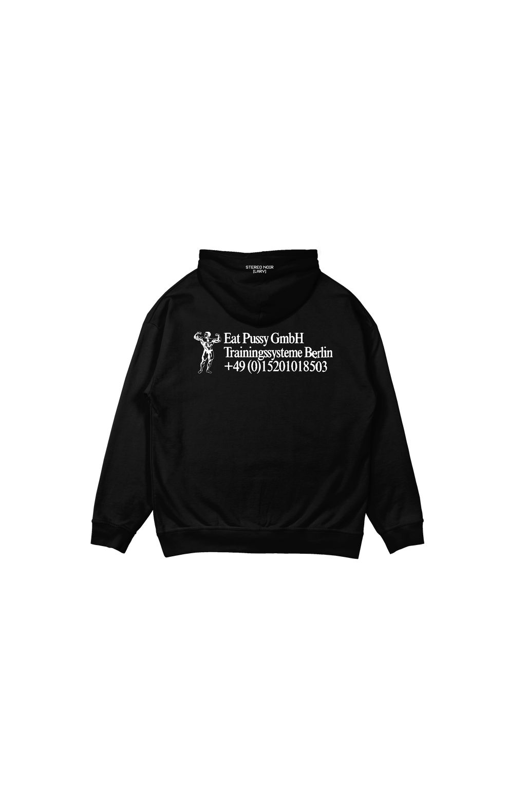 Eat like an Athlete Hoodie (Stereo Noir edition) oversized cut T-Shirts, Sweatshirt | PureTeeCo.com (Image 2)