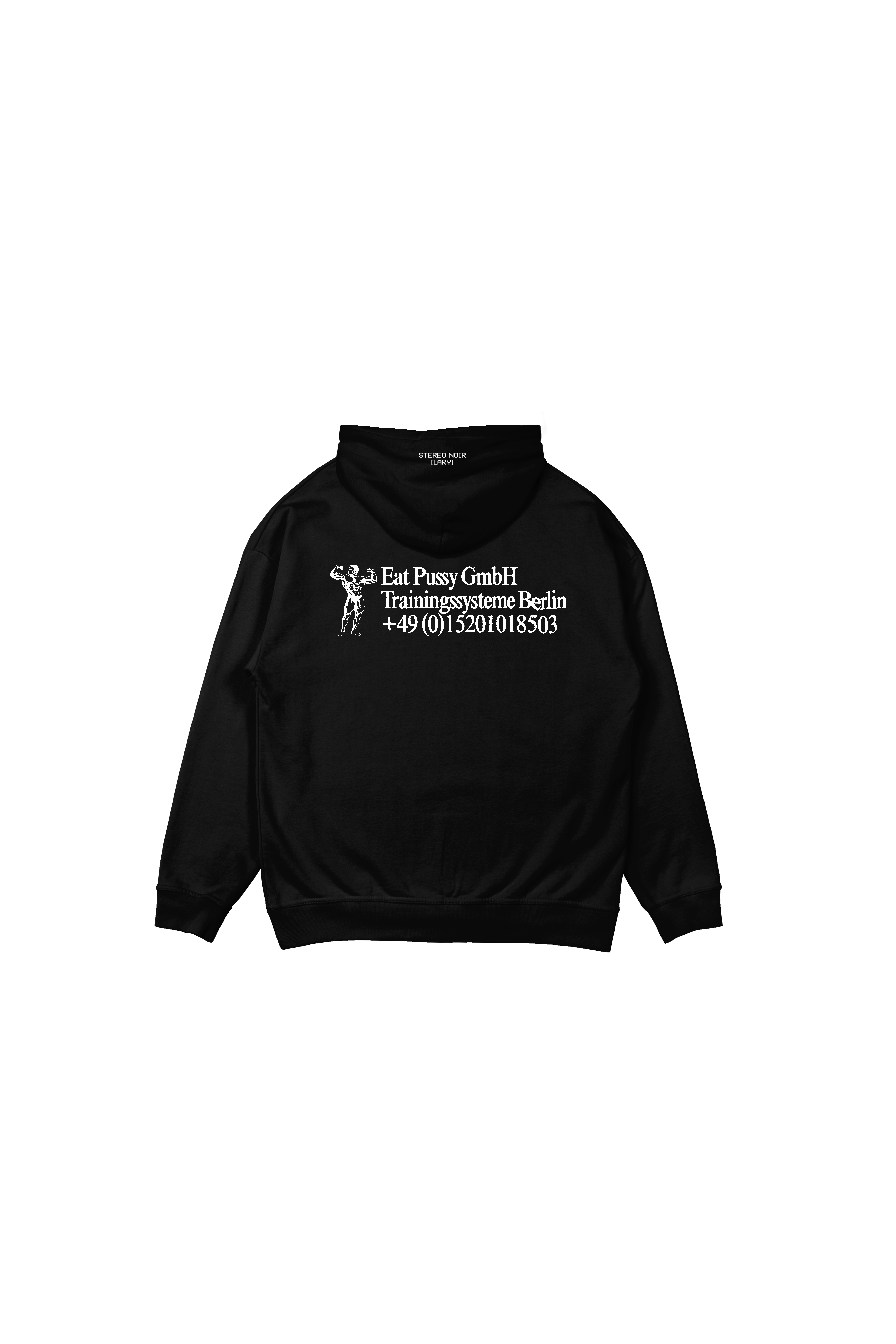 Eat like an Athlete Hoodie (Stereo Noir edition) oversized cut T-Shirts, Sweatshirt | PureTeeCo.com (Image 2)