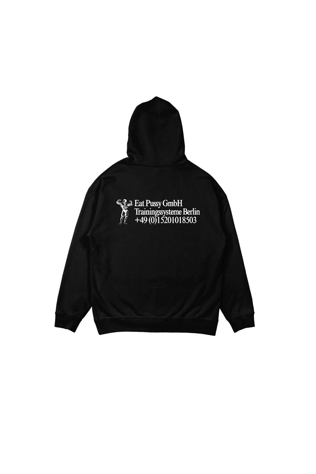 Eat like an Athlete Hoodie (Stereo Noir edition) oversized cut T-Shirts, Sweatshirt | PureTeeCo.com (Image 3)