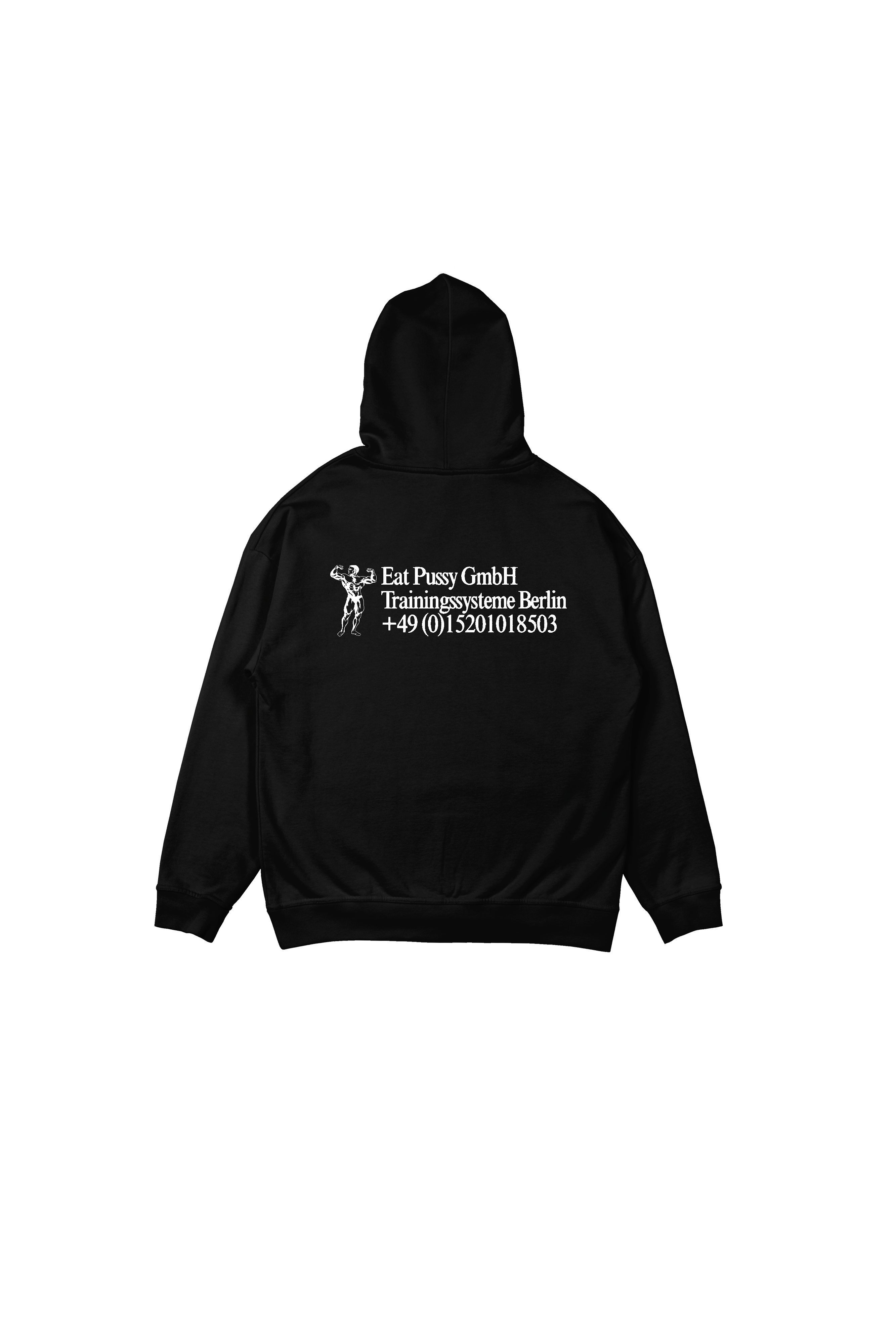Eat like an Athlete Hoodie (Stereo Noir edition) oversized cut T-Shirts, Sweatshirt | PureTeeCo.com (Image 3)