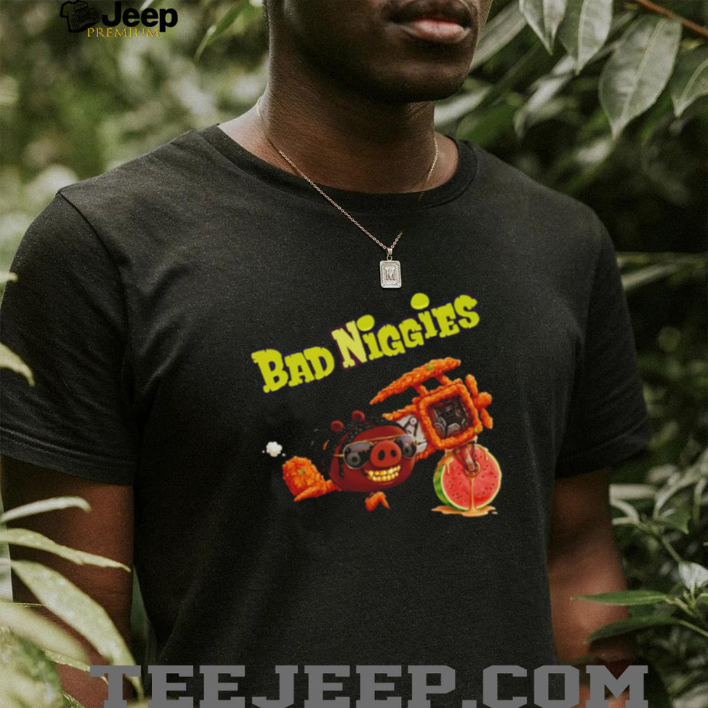 Bad Piggies Video Game Mashup Graphic Parody Black T Shirt