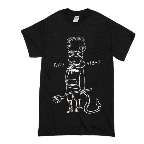 Bad Vibes Bart Simpson T shirt Hoodie, Sweatshirt | PureTeeCo.com