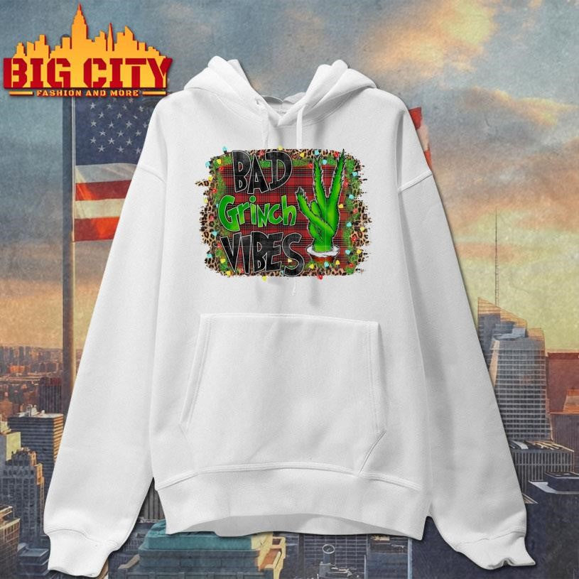 Bad grinch vibes christmas design shirt