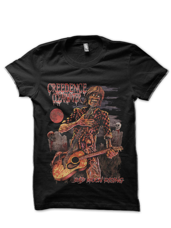 Bad moon rising Black T-Shirt Hoodie, Sweatshirt | PureTeeCo.com