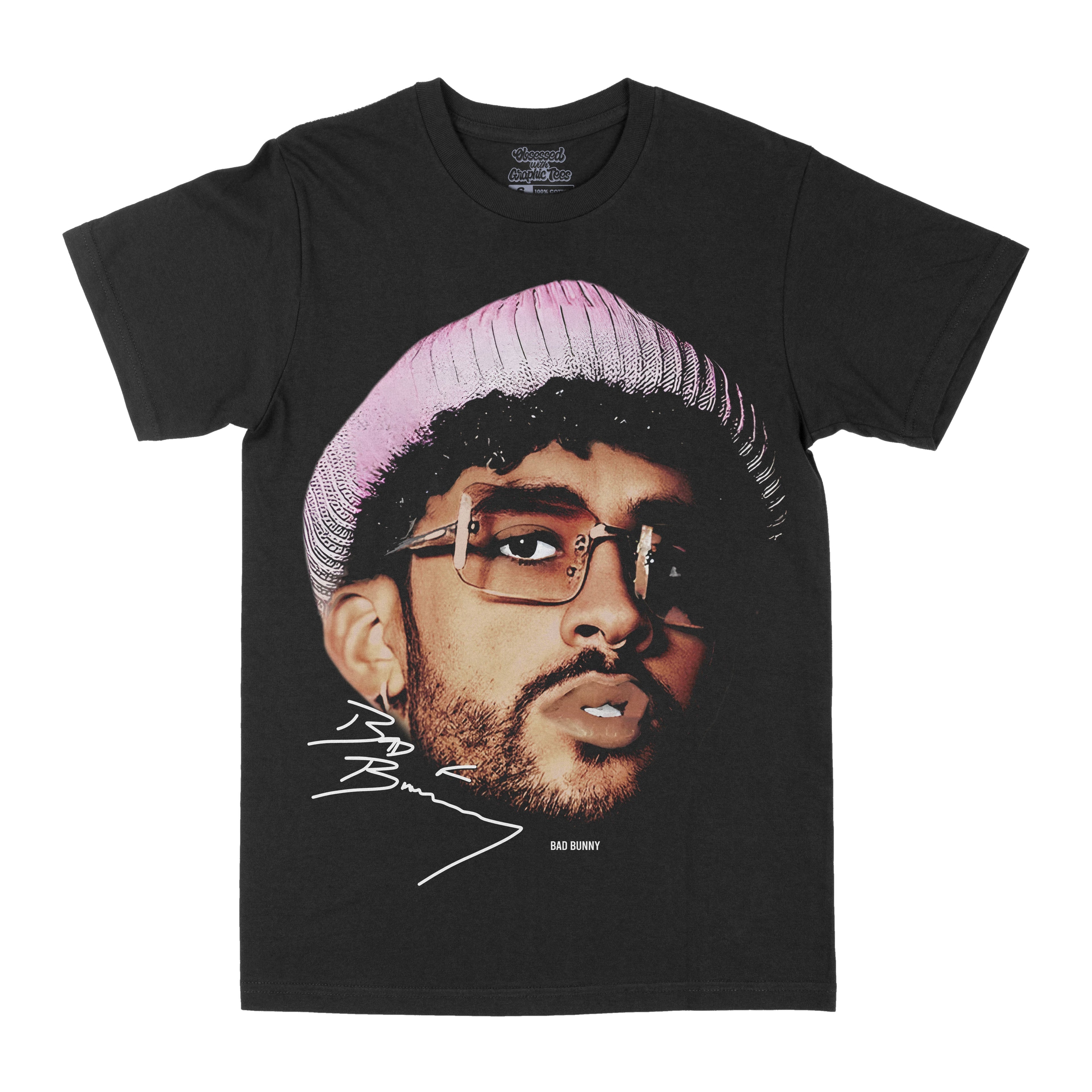 Bad Bunny "Big Face" Graphic Tee Hoodie, Sweatshirt | PureTeeCo.com