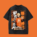 Bakugo Katsuki Washed Oversized T-Shirt, My Hero Academia Anime Washed Heavy Cotton Special Graphic Tee Hoodie, Sweatshirt