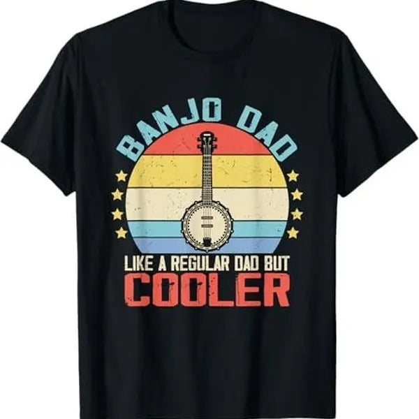 Banjo Teacher Player Dad For Bluegrass Guitarist Musician T-Shirt Hoodie, Sweatshirt | PureTeeCo.com