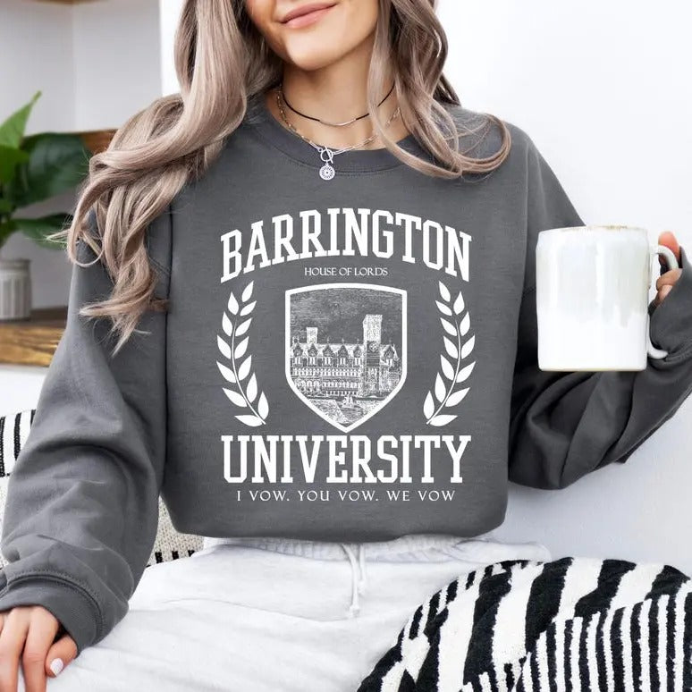 Barrington University Sweatshirt,LORDS Hoodie,Sinner, Sacrifice,Dark Romance Reader,Book Shirt,Bookish T-shirt, Book...