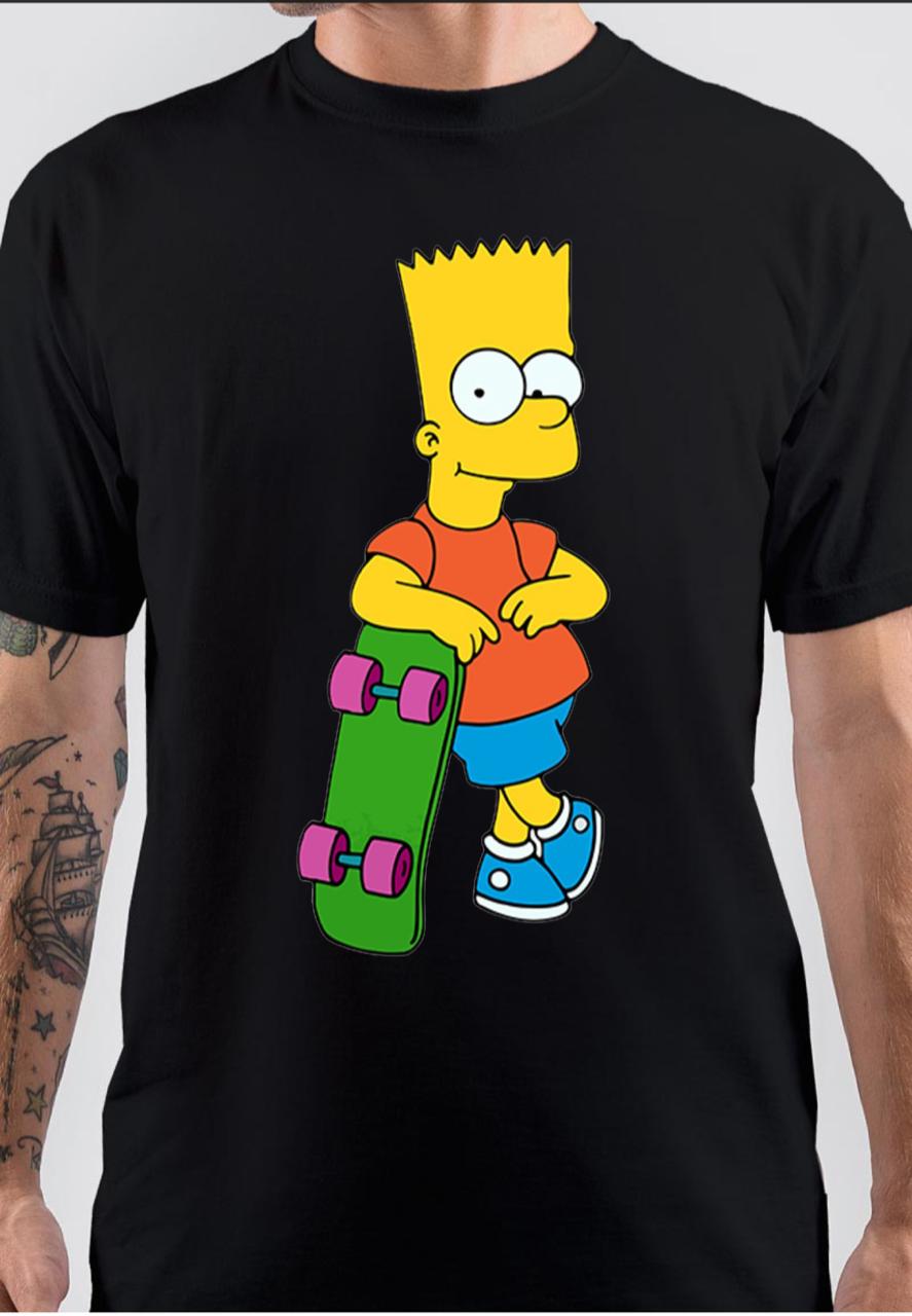 Bart Simpson Black T-Shirt Hoodie, Sweatshirt | PureTeeCo.com